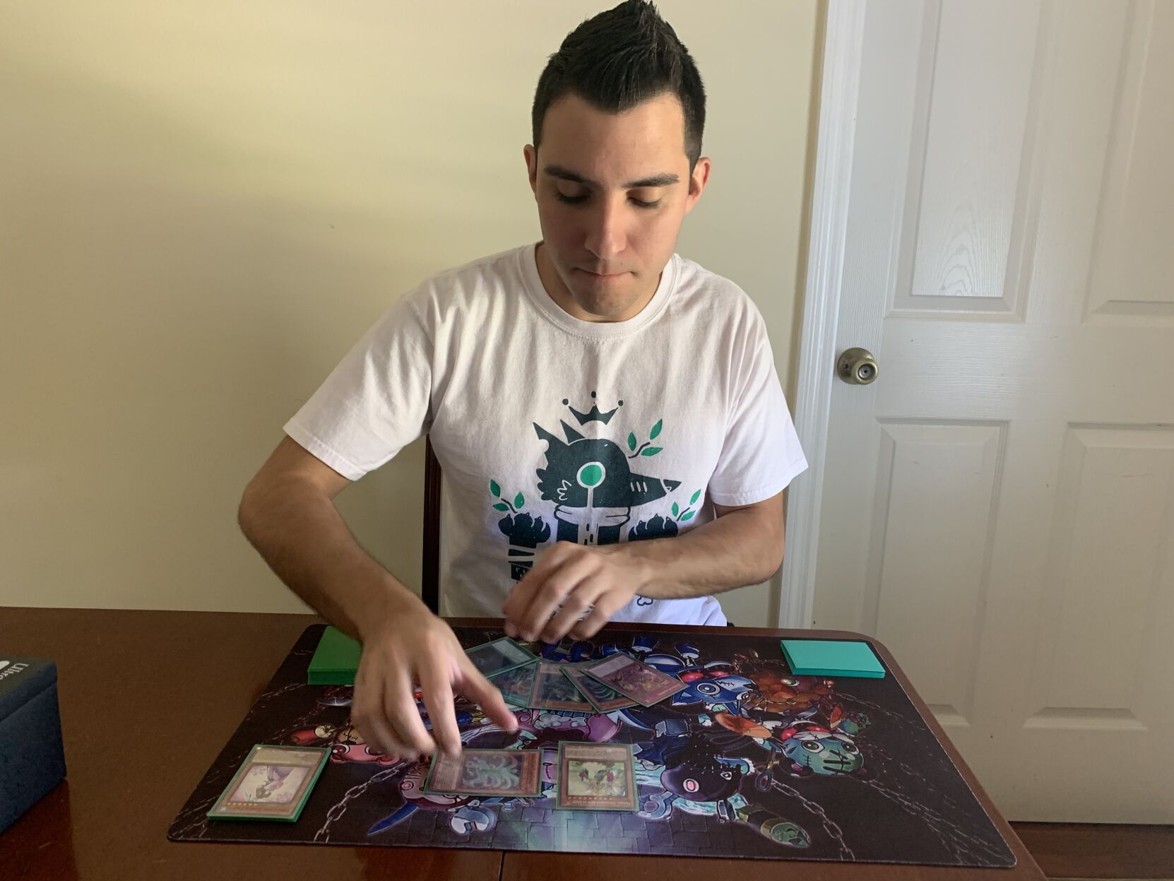 John Marcano Plays Yu-Gi-Oh! at Home